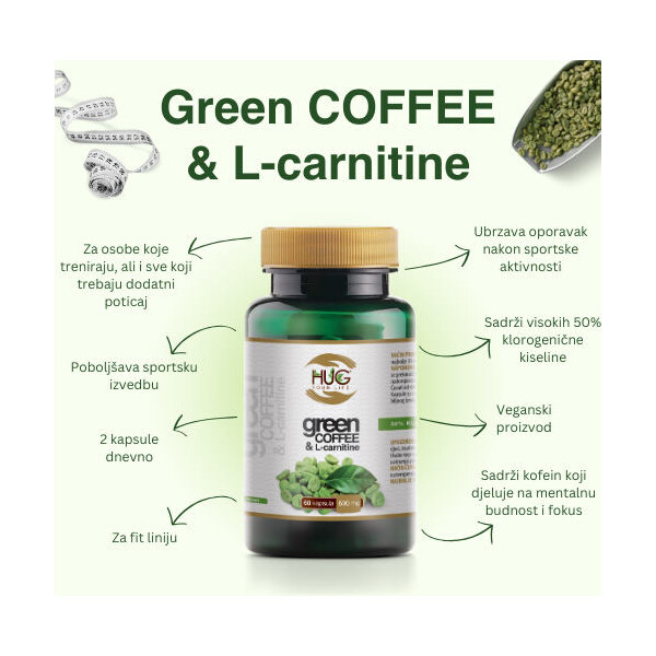 GREEN COFFEE L-CARNITINE KAPSULE A60 HUG YOUR LIFE