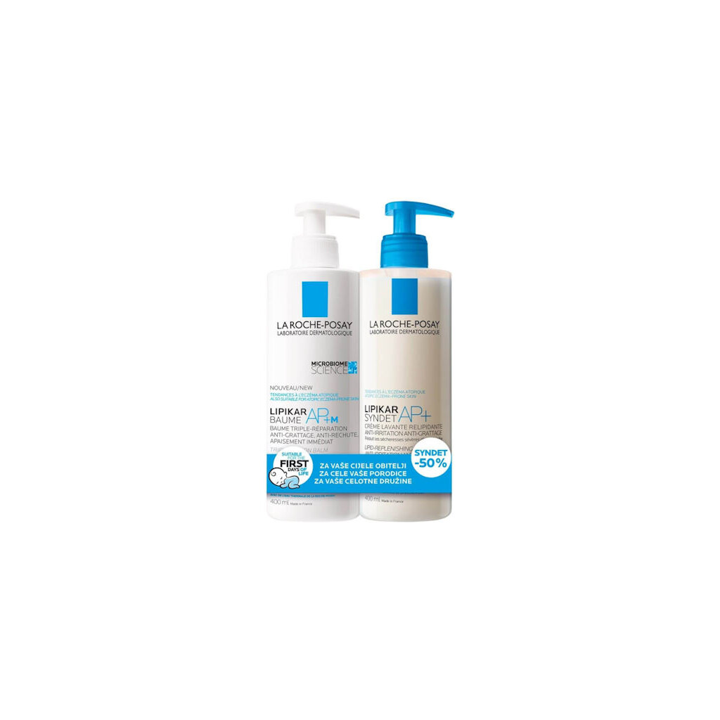 LA ROCHE POSAY LIPIKAR BALZAM AP+M 400ML+ SYNDET AP+ 400ML PROMO