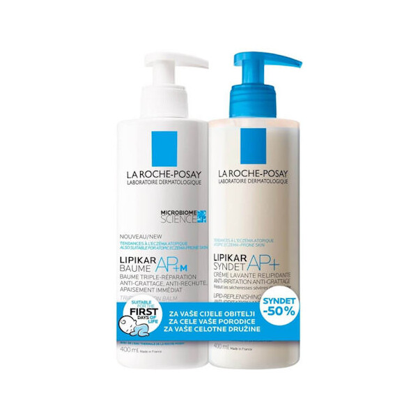 LA ROCHE POSAY LIPIKAR BALZAM AP+M 400ML+ SYNDET AP+ 400ML PROMO