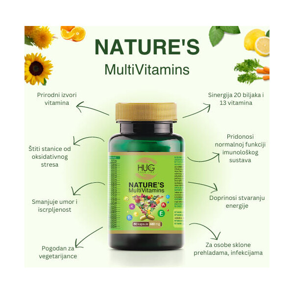 NATURE’S MULTIVITAMINS KAPSULE A60 HUG YOUR LIFE