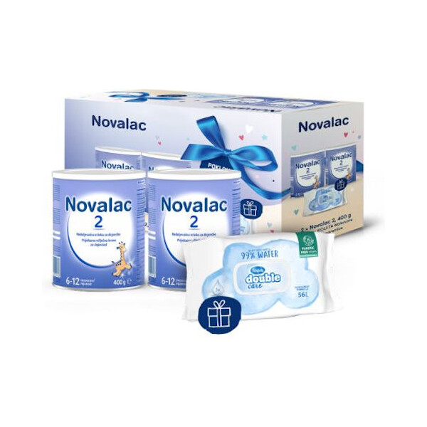 NOVALAC 2 400G DUOPACK + VIOLETA VLAŽNE MARAMICE PROMO