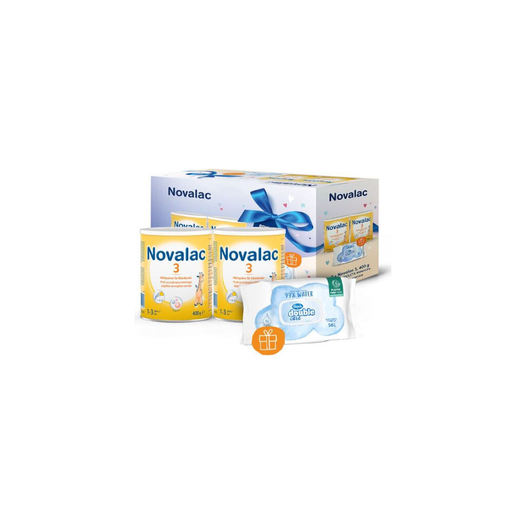 NOVALAC 3 400G DUOPACK + VIOLETA VLAŽNE MARAMICE PROMO