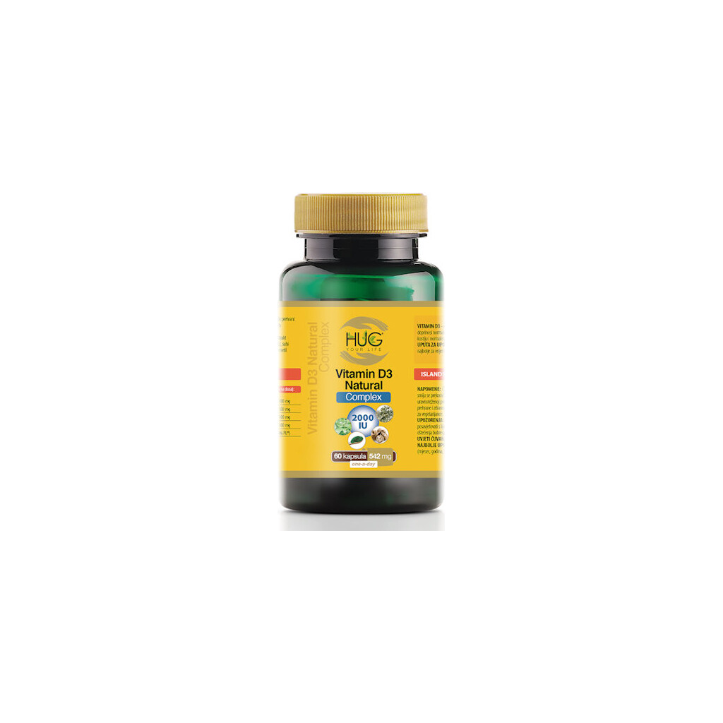 VITAMIN D3 NATURAL COMPLEX KAPSULE A60 HUG YOUR LIFE