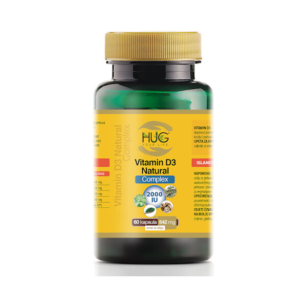 VITAMIN D3 NATURAL COMPLEX KAPSULE A60 HUG YOUR LIFE