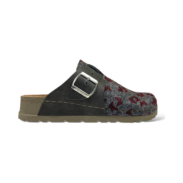 ANATOMSKE KLOMPE NALLAN LANA 1W072 GRAY BUTTERFLY VUNA/KOŽA