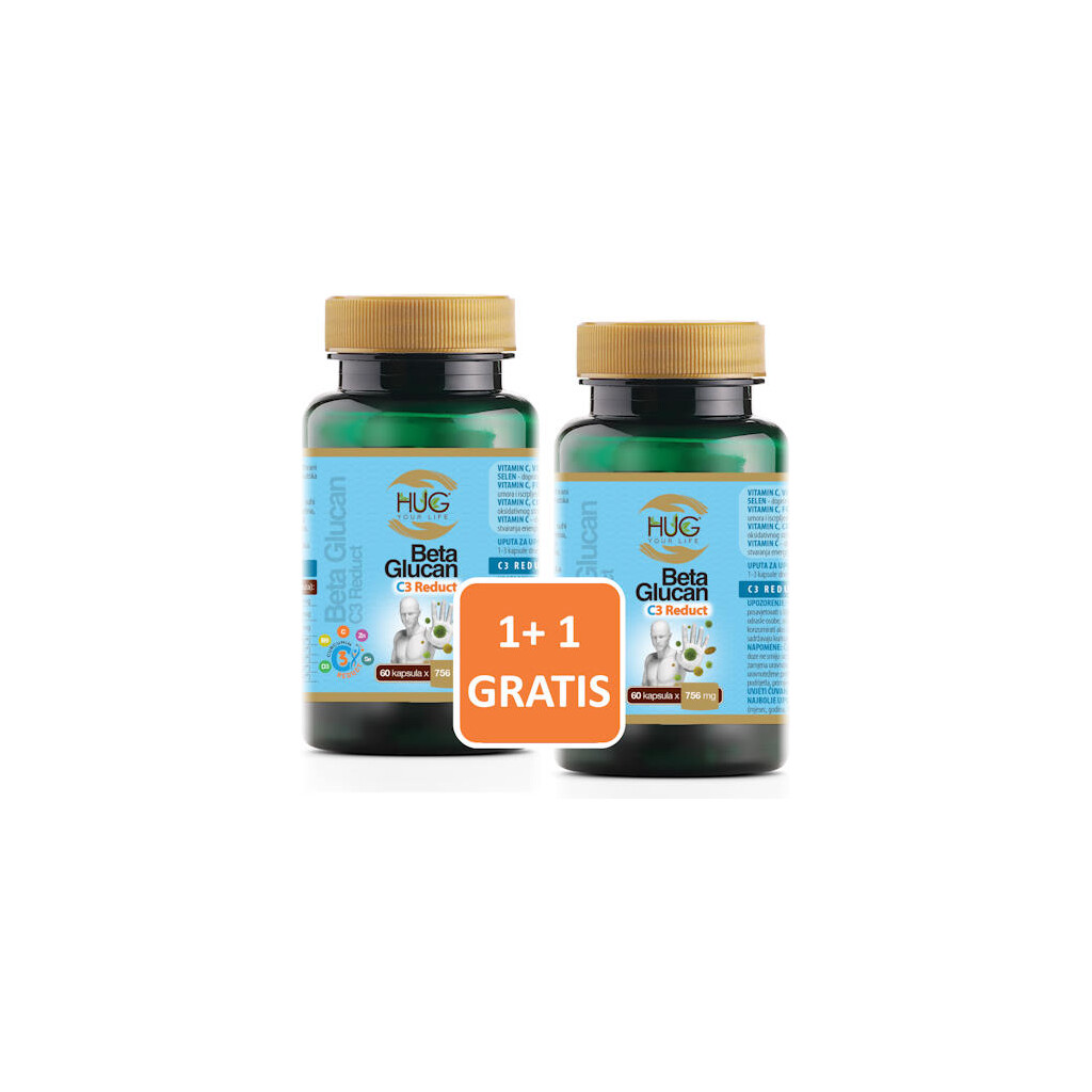 BETA GLUCAN & C3 REDUCT KAPSULE A60 HUG YOUR LIFE 1+1 GRATIS