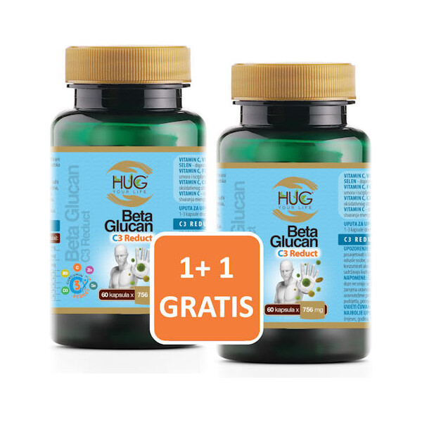BETA GLUCAN & C3 REDUCT KAPSULE A60 HUG YOUR LIFE 1+1 GRATIS