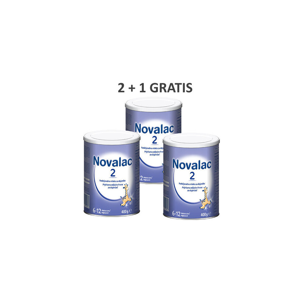 NOVALAC 2 DJEČJA HRANA 400G 2+1 GRATIS