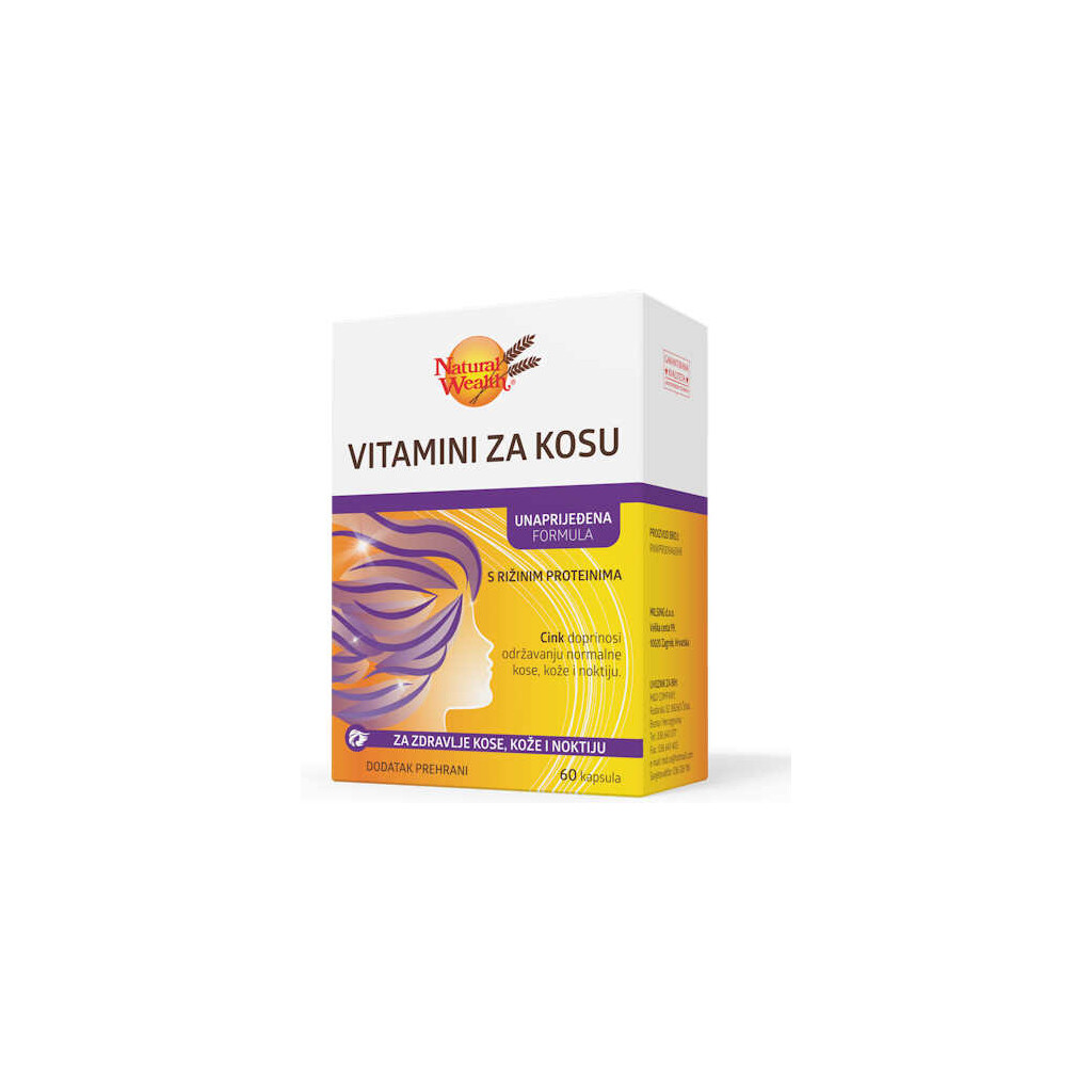 NATURAL WEALTH VITAMINI ZA KOSU KAPSULE A60