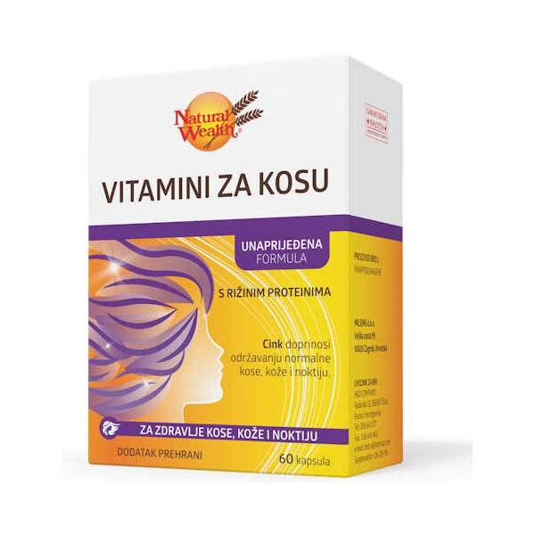 NATURAL WEALTH VITAMINI ZA KOSU KAPSULE A60