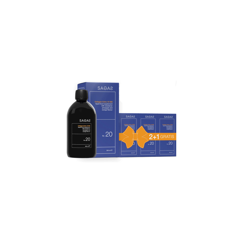 SAGAS RC 20 COLLAGEN EXTRA 15000 500ML 2+1 GRATIS