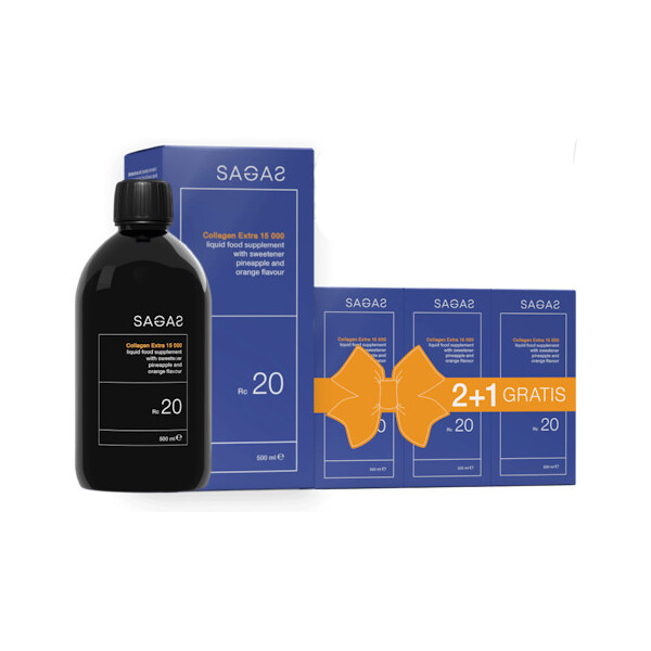 SAGAS RC 20 COLLAGEN EXTRA 15000 500ML 2+1 GRATIS