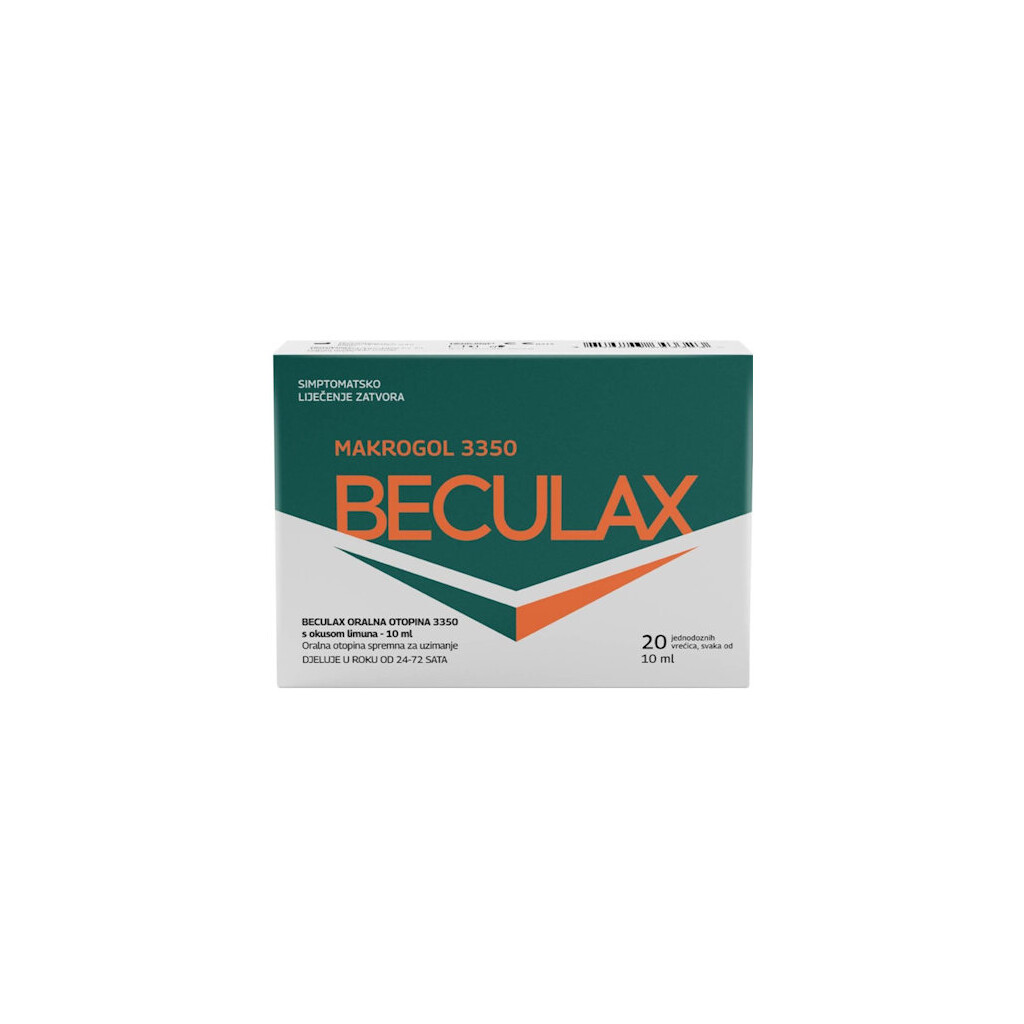 BECULAX MAKROGOL 3350 ORALNA OTOPINA 20X10ML