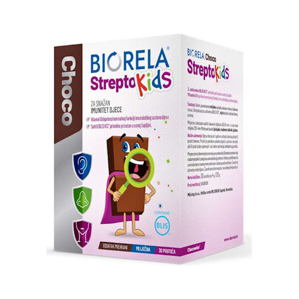 BIORELA CHOCO STREPTO KIDS PRUTIĆI A30