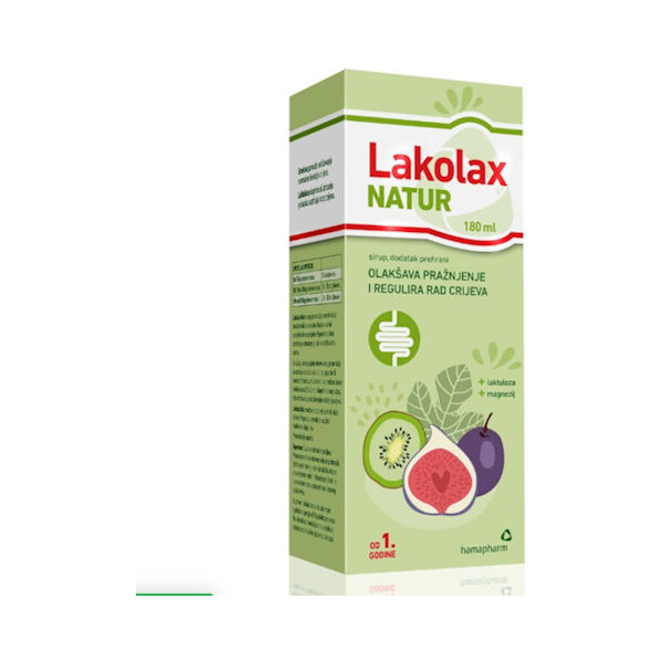 LAKOLAX NATUR SIRUP 180ML HAMAPHARM