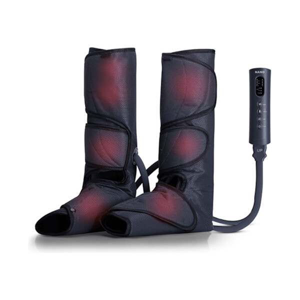 MASAŽER ČIZMA ZA NOGE S KOMPRESIJOM I GRIJANJEM NANO LEG MASSAGER