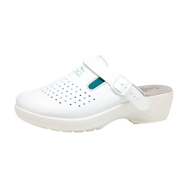 MUŠKE ANATOMSKE KLOMPE S REMENOM FLY FLOT 36706 BIJELA