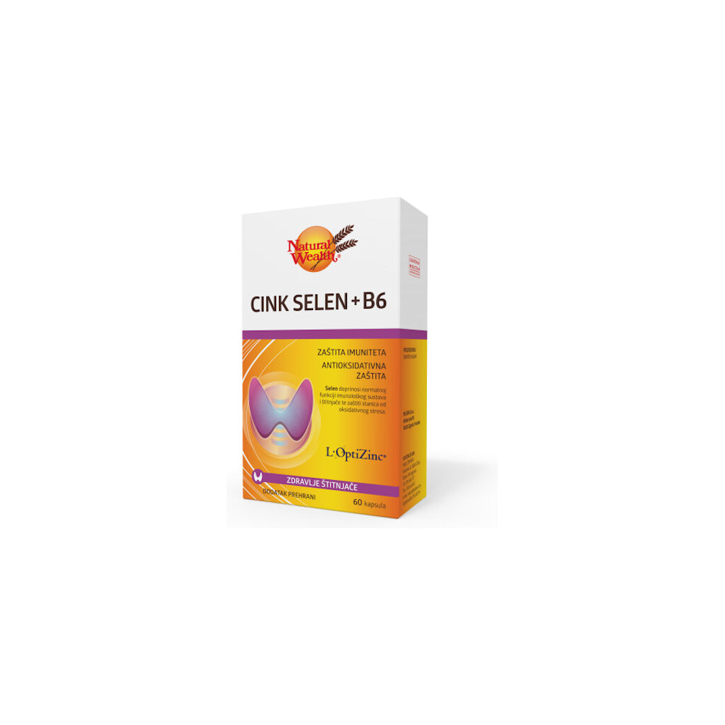 CINK SELEN + B6 KAPSULE A60 NATURAL WEALTH