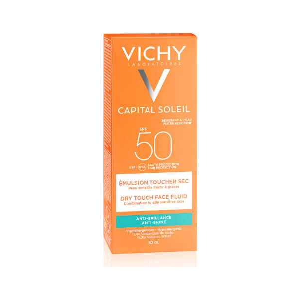 CAPITAL SOLEIL DRY TOUCH MATIRAJUĆI FLUID ZA LICE SPF50 50ML