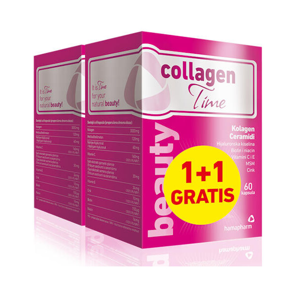 COLLAGEN TIME BEAUTY KAPSULE A60 1+1 HAMAPHARM