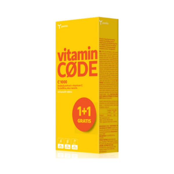 YASENKA VITAMIN CODE C 1000 ŠUMEĆE TABLETE A20 1+1 GRATIS