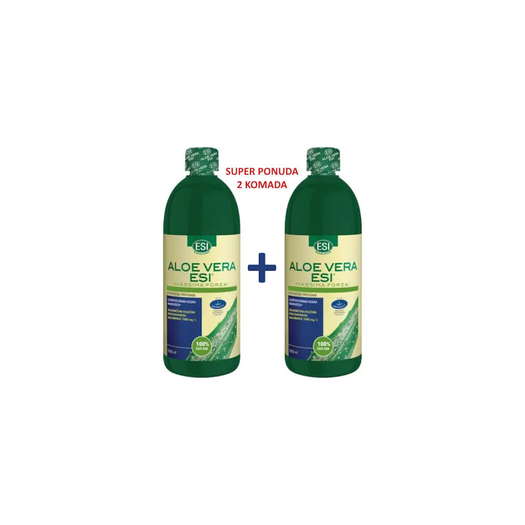 ESI ALOE VERA ČISTI SOK 1L PROMO PAKET 1+1