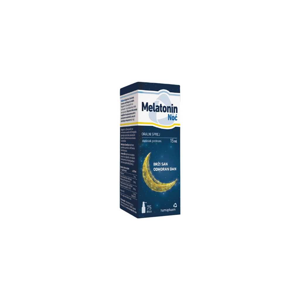 MELATONIN NOĆ SPREJ 15ML HAMAPHARM