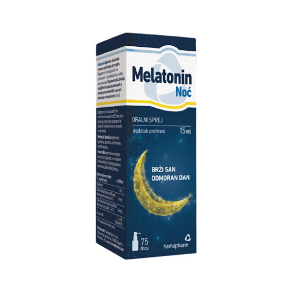 MELATONIN NOĆ SPREJ 15ML HAMAPHARM