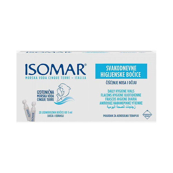 ISOMAR AMPULE ZA HIGIJENU NOSA I OČIJU 20X5ML
