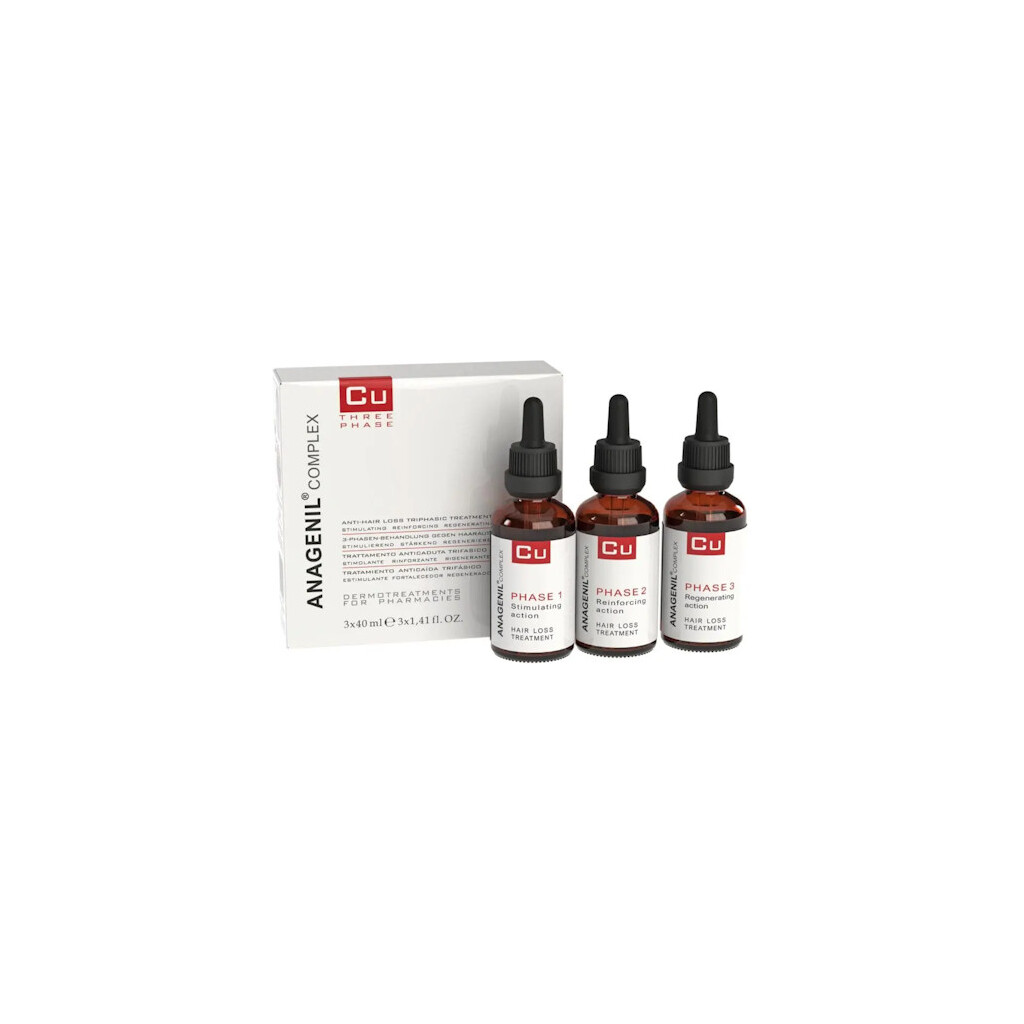 VITAL PLUS ACTIVE ANAGENIL COMPLEX CU THREE PHASE ZA RAST KOSE 3X40ML