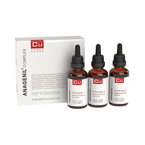 VITAL PLUS ACTIVE ANAGENIL COMPLEX CU THREE PHASE ZA RAST KOSE 3X40ML