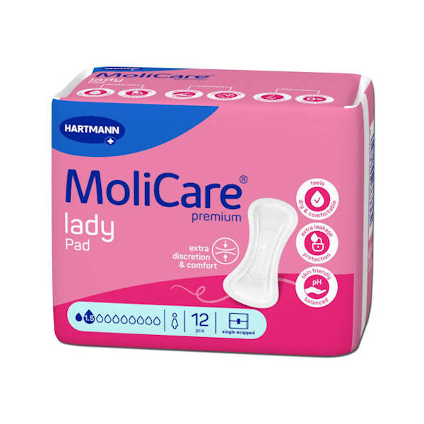 MOLICARE PREMIUM LADY PAD ULOŠCI ZA INKONTINENCIJU 1,5 A12