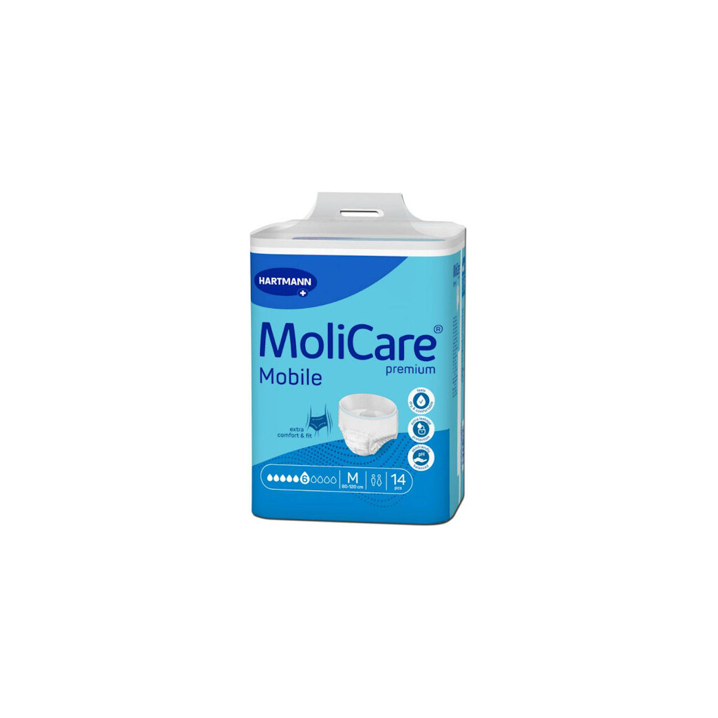 MOLICARE PREMIUM MOBILE 6 KAPLJICA GAĆICE ZA INKONTINENCIJU VELIČINA M