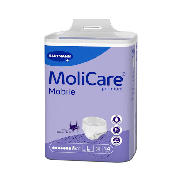 MOLICARE PREMIUM MOBILE 8 KAPLJICA GAĆICE ZA INKONTINENCIJU VELIČINA L
