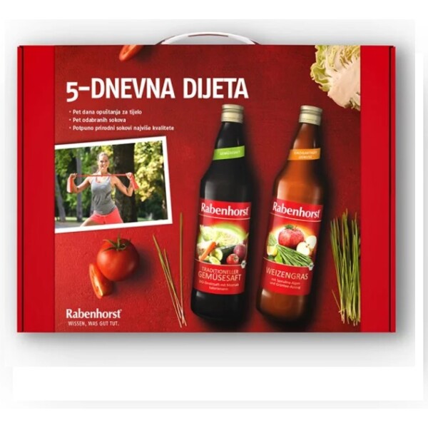 Rabenhorst sokovi 5 dnevna dijeta paket sokova 5x75 ml